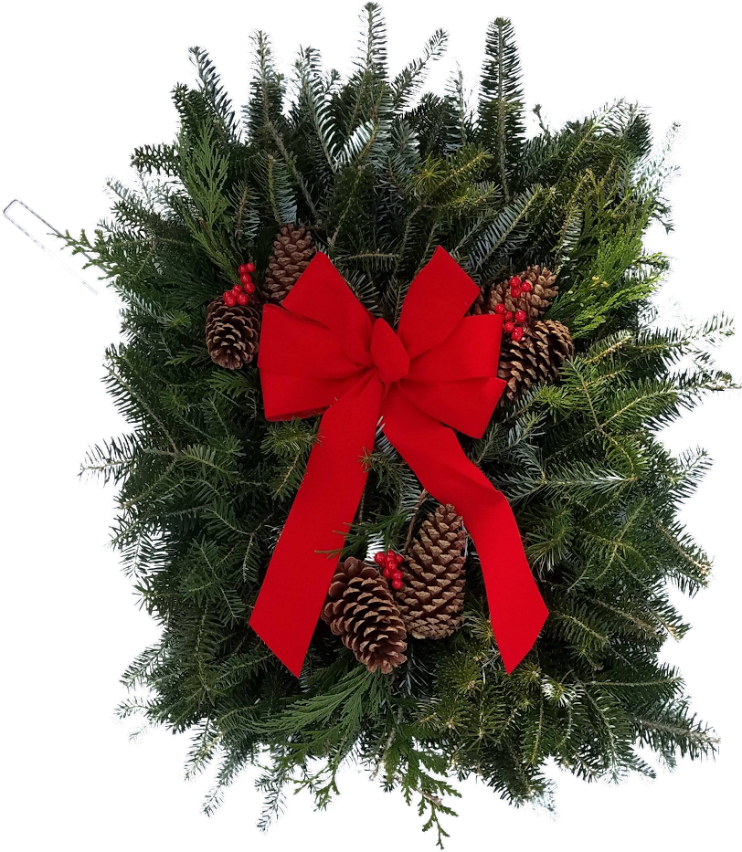 Fresh Natural Christmas Grave Blanket