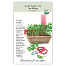 Botanical Interests Baby Greens Pea Shoots Organic Seeds