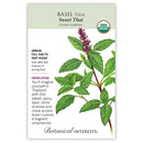 Botanical Interests Basil Sweet Thai Organic Seeds