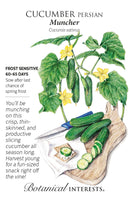 Botanical Interests Cucumber Persian Muncher Seeds
