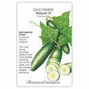 Cucumber Poinsett 76 Seeds 2g - Botanical Interests Disease-Resistant Slicing Cucumber for All Climates