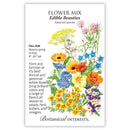 Flower Mix Edible Beauties Seeds 9g - Botanical Interests Edible Flower & Herb Mix for Culinary Gardens