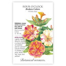 Four O'Clock Broken Colors Seeds 2g - Botanical Interests Fragrant Evening Blooming Flowers