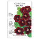 Nasturtium Black Velvet Seeds 3g - Botanical Interests Dramatic Dark Red Edible Flowers