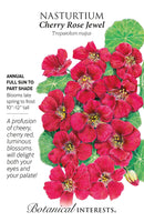 Botanical Interests Nasturtium Cherry Rose Jewel Seeds
