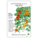 Botanical Interests Nasturtium Trailing Single Blend Seeds