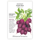 Botanical Interests Radish Purple Plum Seeds