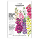 Stock Column Blend Seeds 100mg - Botanical Interests Fragrant Cutting Flowers for Spring Gardens