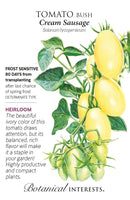 Botanical Interests Tomato Bush Cream Sausage Seeds