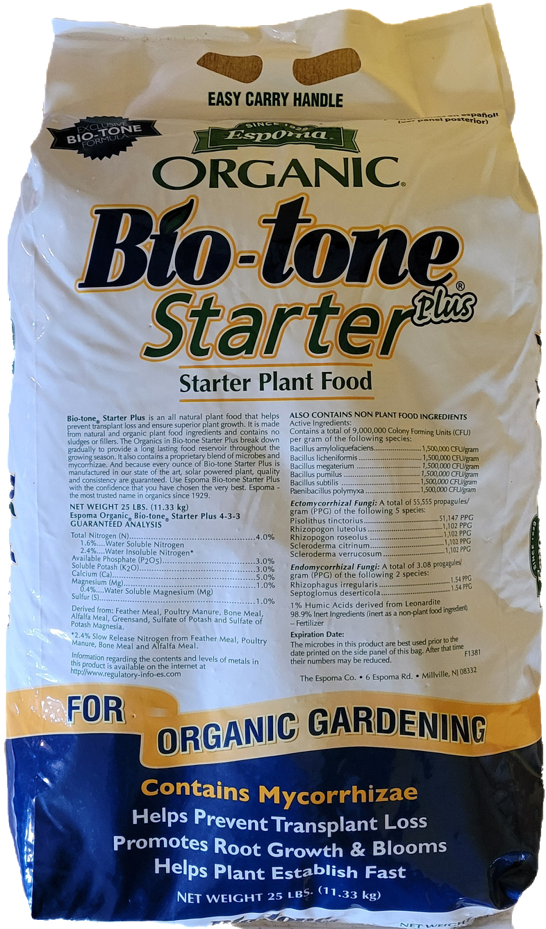 Espoma Organic Bio-tone Starter Plus Plant Food 4-3-3