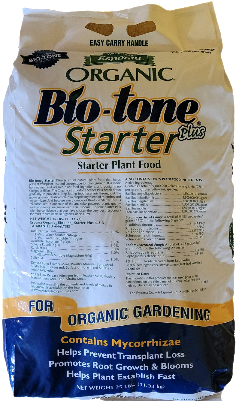 biotone plant fertilizer Espoma Organic Bio-tone Starter Plus Plant Food 4-3-3