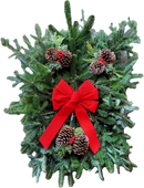 Fresh Natural Christmas Grave Blanket