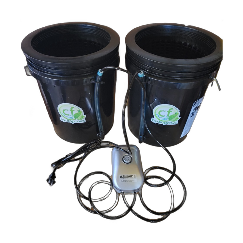 Root Spa DWC 2 Bucket System with Air Pump (5 Gallon Buckets)