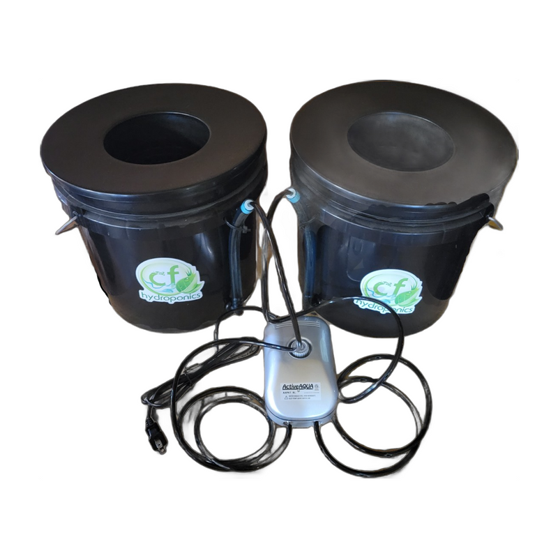 Root Spa DWC 2 Bucket System with Air Pump (3 Gallon Buckets)