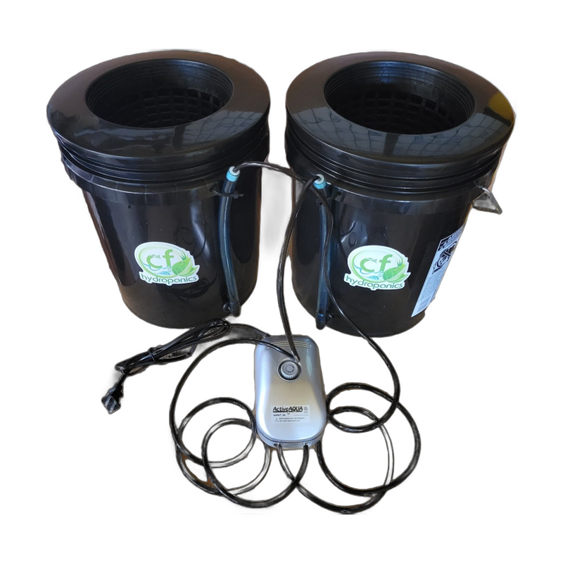 Root Spa DWC 2 Bucket System with Air Pump (5 Gallon Buckets)