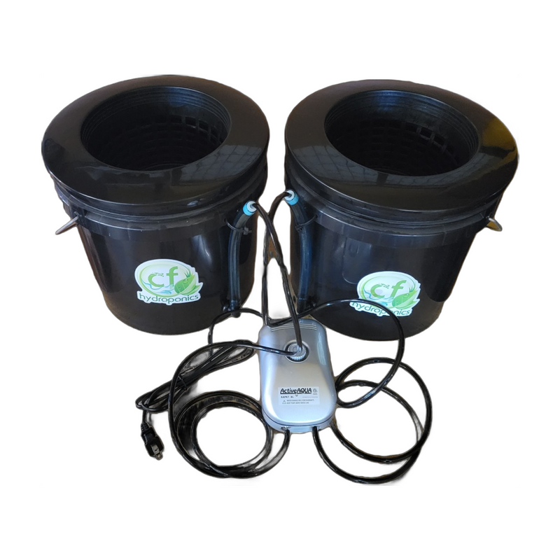 Root Spa DWC 2 Bucket System with Air Pump (3 Gallon Buckets)