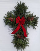 Fresh Natural Christmas Grave Cross - CF Hydroponics