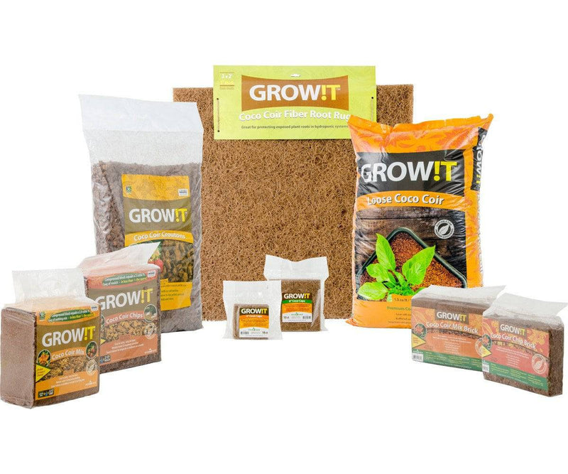 GROW!T Organic Coco Coir Planting Chips, Block - CF Hydroponics