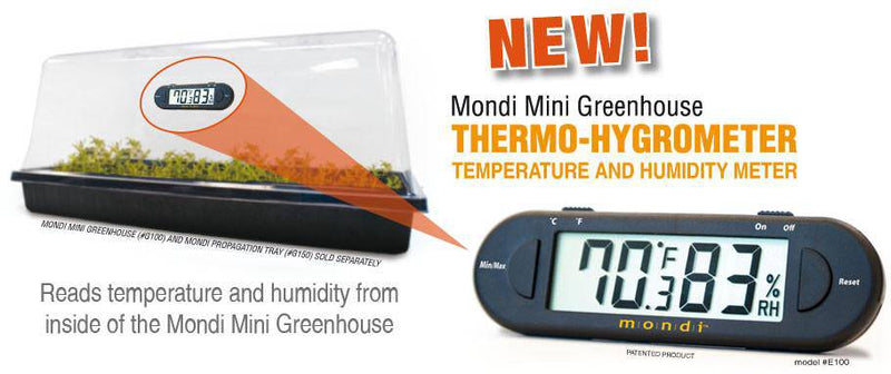 Mondi Mini Greenhouse Thermo-Hygrometer - CF Hydroponics