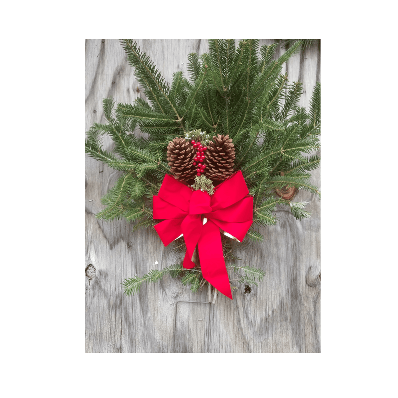 Fresh Natural Christmas Grave Stake - CF Hydroponics