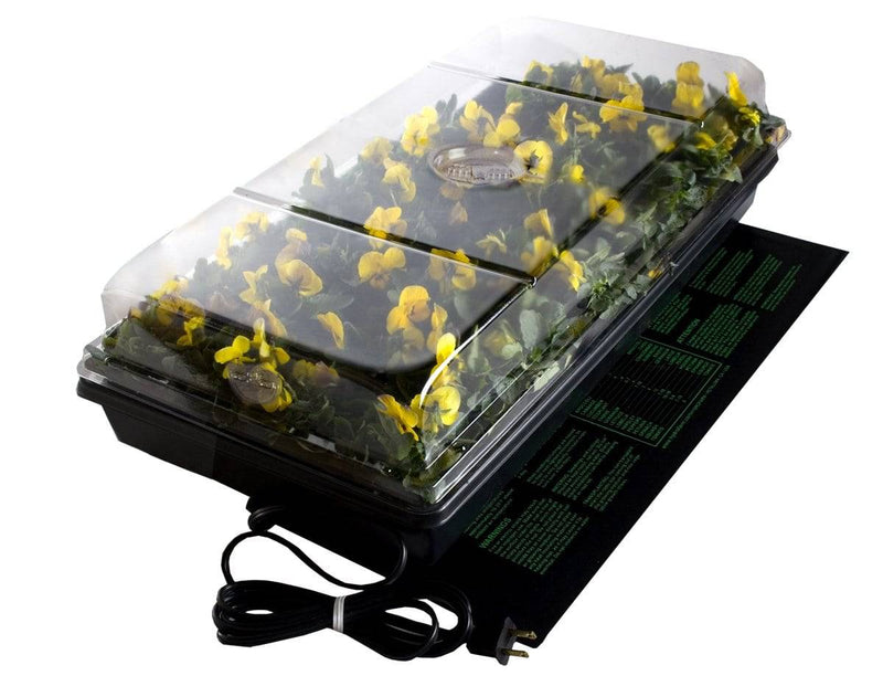 Jump Start Germination Station w/Heat Mat, Tray, 72-Cell Pack, 7"  or 2" Dome - CF Hydroponics