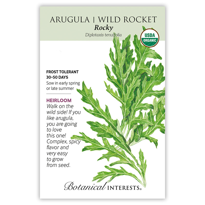 Botanical Interests Arugula Wild Rocket Organic Seeds