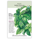 Botanical Interests Basil Italian Genovese Organic Seeds 6 grams