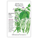 Botanical Interests Bean Bush Blue Lake 274 Organic Seeds