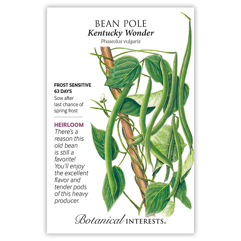 Botanical Interests Bean Pole Kentucky Wonder Seeds