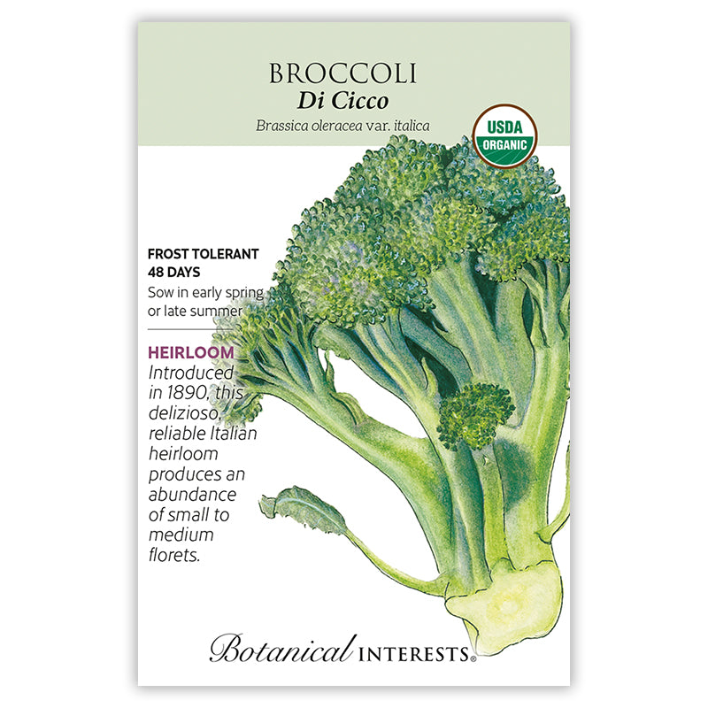 Botanical Interests Broccoli Di Cicco Organic Seeds