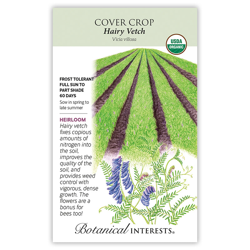 Botanical Interests Cover Crop Hairy Vetch Organic Seeds