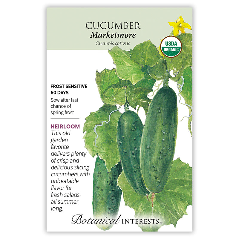 Botanical Interests Cucumber Marketmore Organic Seeds