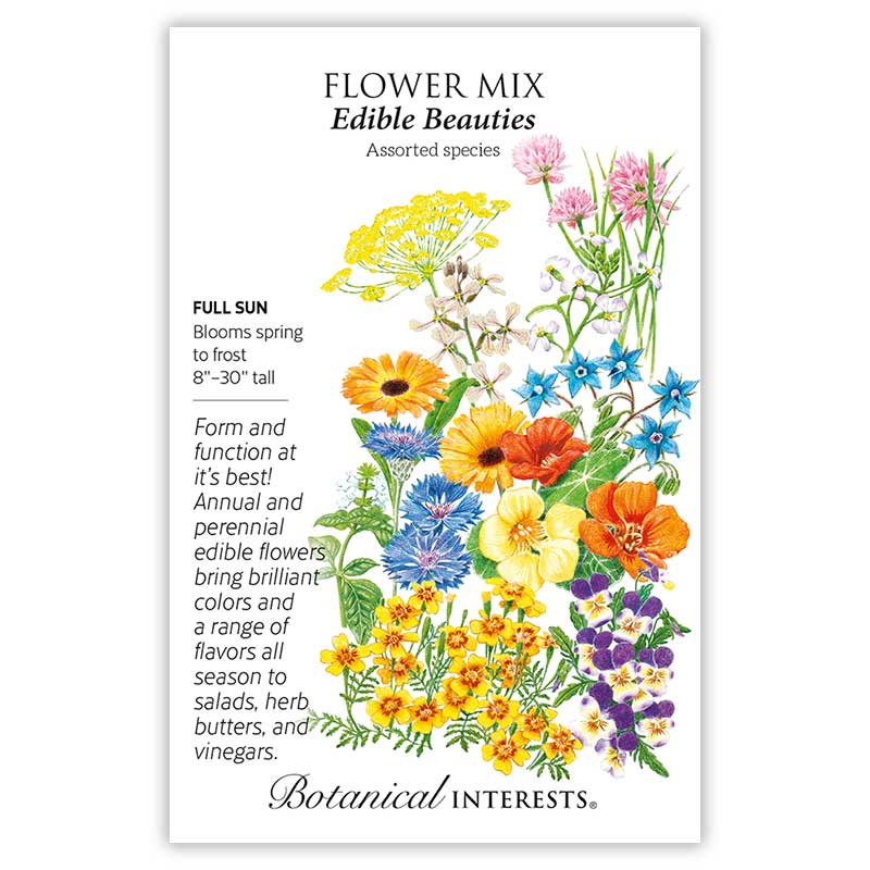 Botanical Interests Flower Mix Edible Beauties Seeds