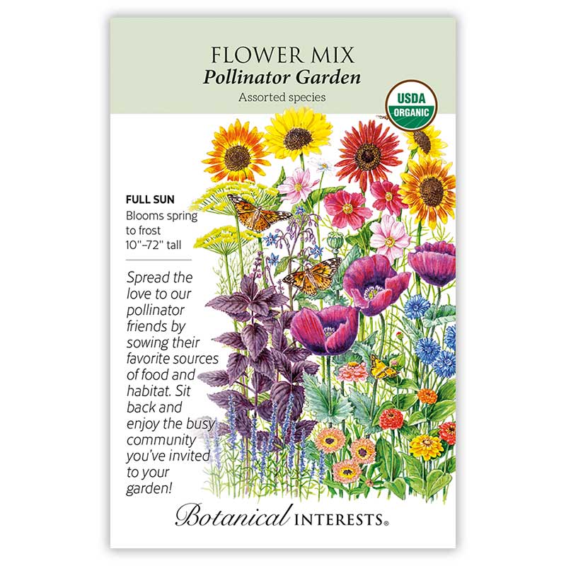 Botanical Interests Flower Mix Pollinator Garden