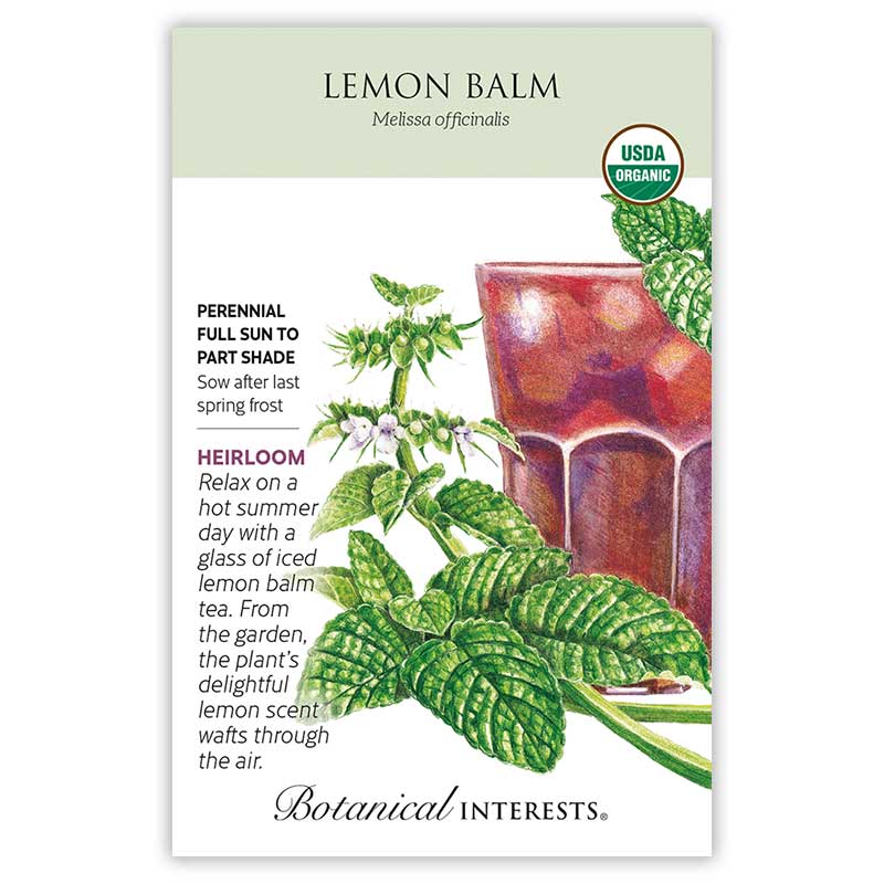 Botanical Interests Lemon Balm Organic Seeds