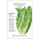 Botanical Interests Lettuce Romaine Parris Island Cos Organic Seeds - CF Hydroponics