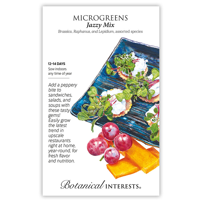 Botanical Interests Microgreens Jazzy Mix Seeds