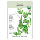 Botanical Interests Pea Sugar Snap Organic Seeds