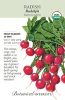 Botanical Interests Radish Rudolf Organic Seeds - CF Hydroponics