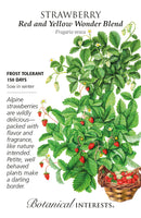 Botanical Interests Strawberry Red and Yellow Wonder Blend Seeds - CF Hydroponics