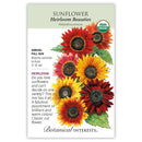 Botanical Interests Sunflower Heirloom Beauties Organic Seeds