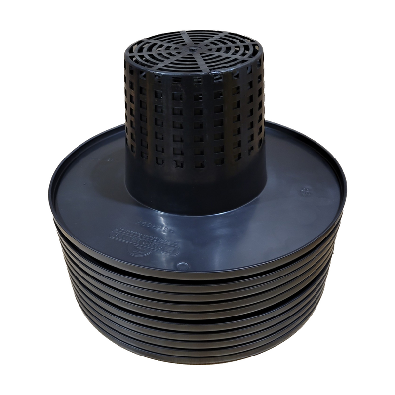 Grow1 Square Mesh Pot Bucket Lid Injection Molded